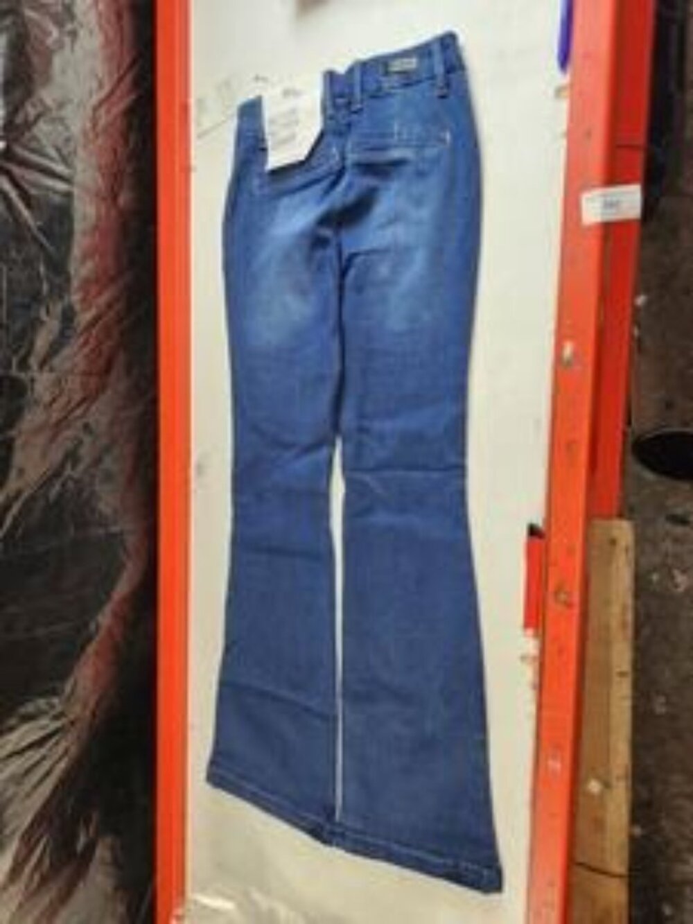 1822 Denim Women's Stretch Bootcut Jeans - Washed Blue, 25 Waist Lena  Flare - Picture 3 of 5